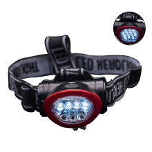 AAA Battery Waterproof 10 LED Head Lamp Headlamp for Outdoor Camping Cycling Running Fishing
